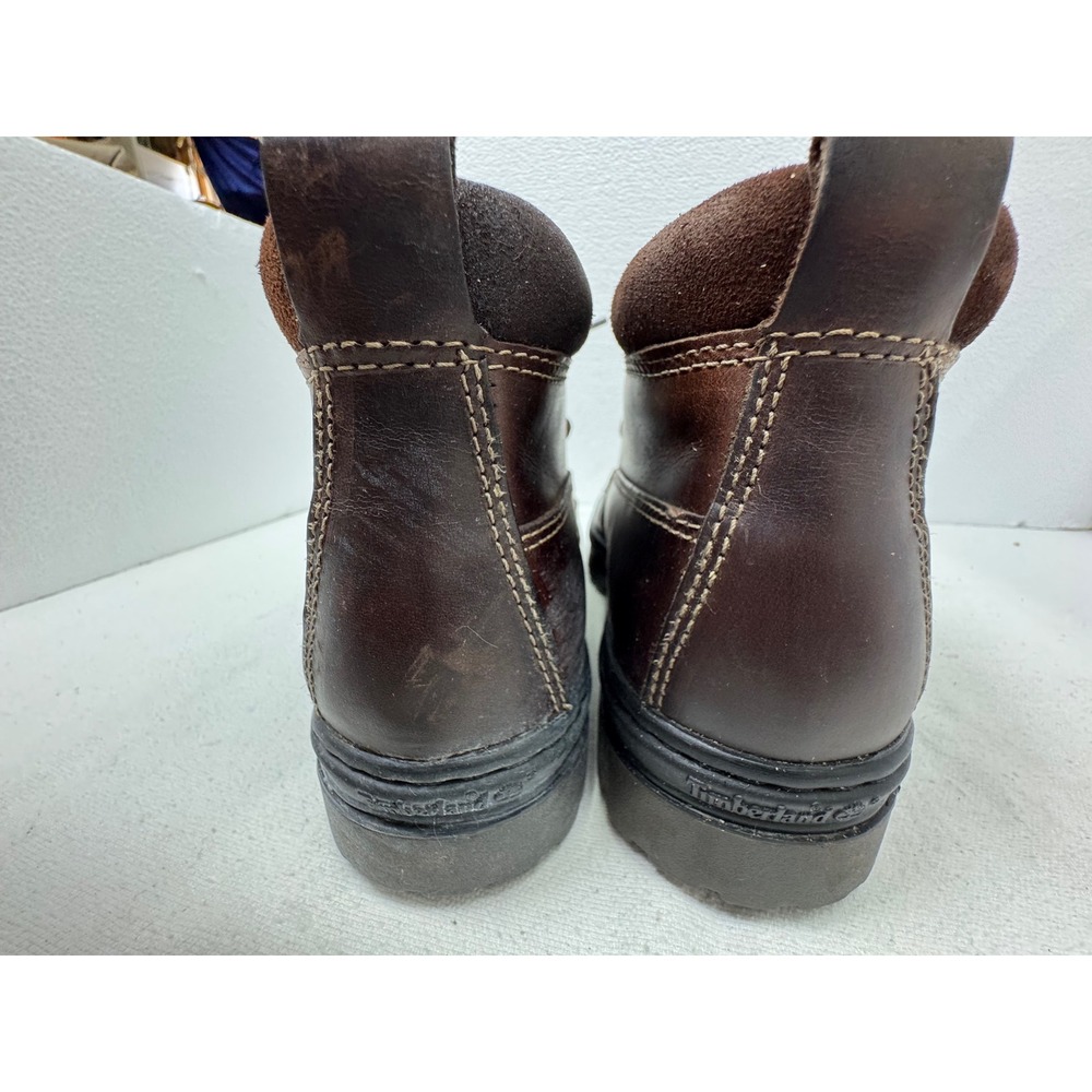Timberland Leather Ankle Boots Mens 8M‎ Brown Lace Up Lug Sole - Picture 6 of 13